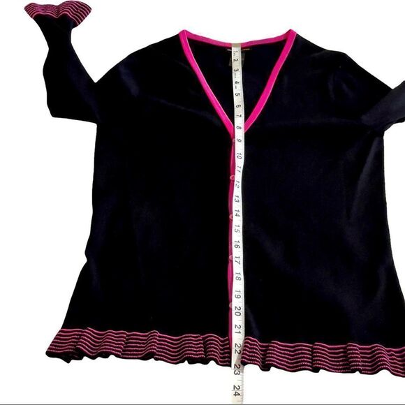 Grace Dane Lewis Ruffe Knit Cardigan LARGE - Picture 12 of 15